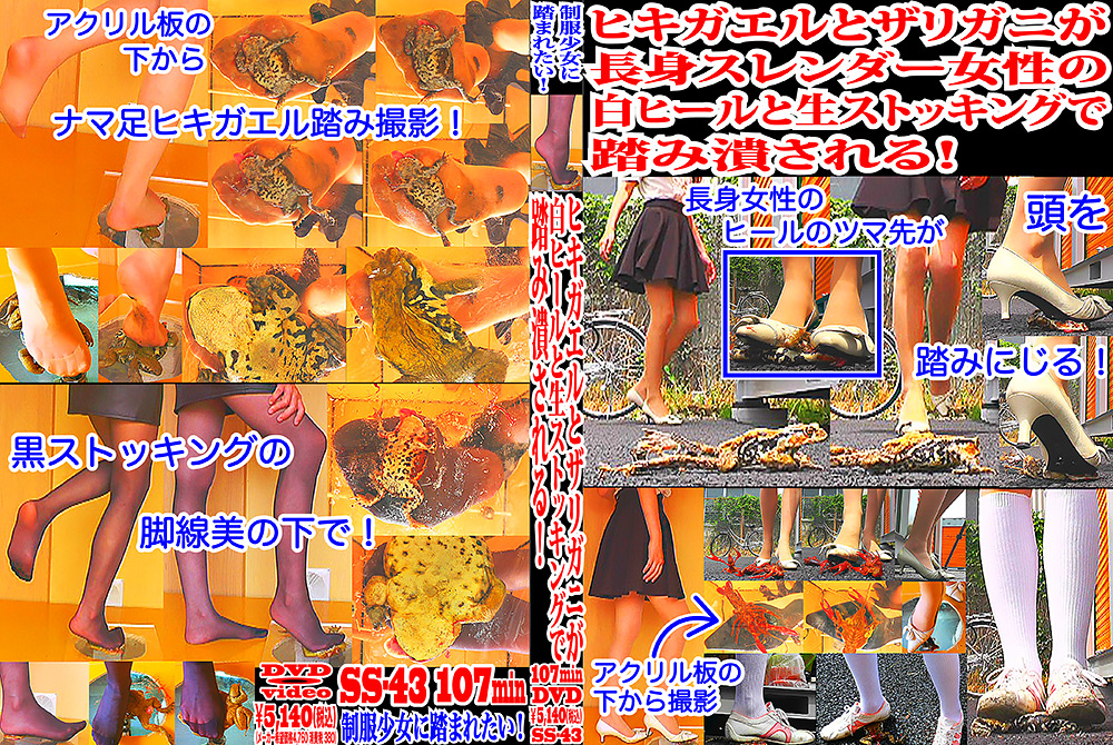 【fumaretai-0033】ヒキガエルとザリガニが生ストッキングで踏み潰される！のパッケージ画像