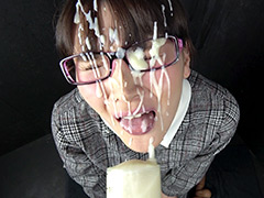 【fetishjapan-1279】メガネ女子主観フェラ超大量一撃顔射のイメージビデオのパッケージ画像